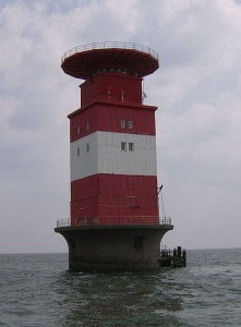 Leuchtturm-Mellumplate. Foto: Wikipedia
